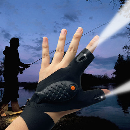 Glow-in-the-Dark Fishing Gloves – Night Fishing Safety