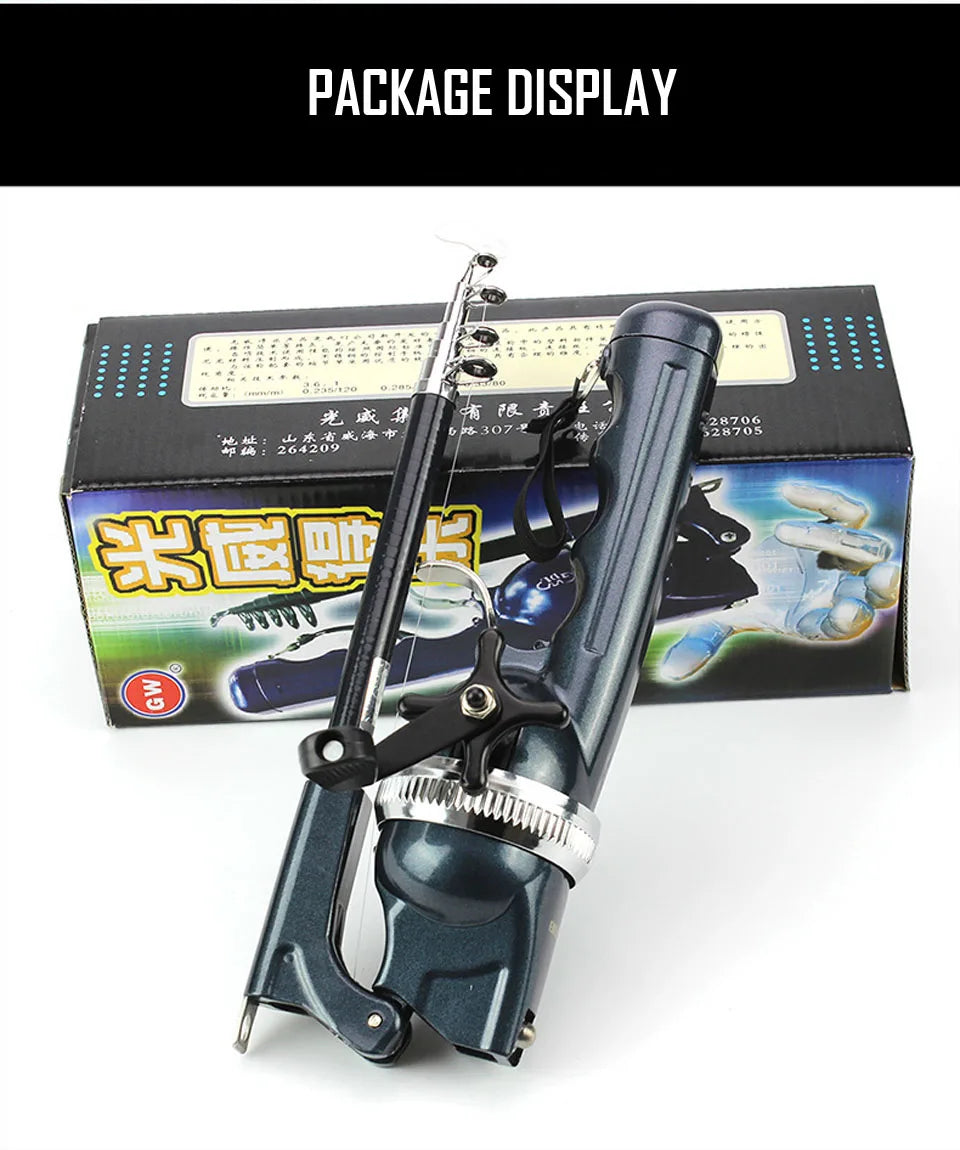 Ultra-Compact Folding Fishing Rod & Reel – Ice & Travel