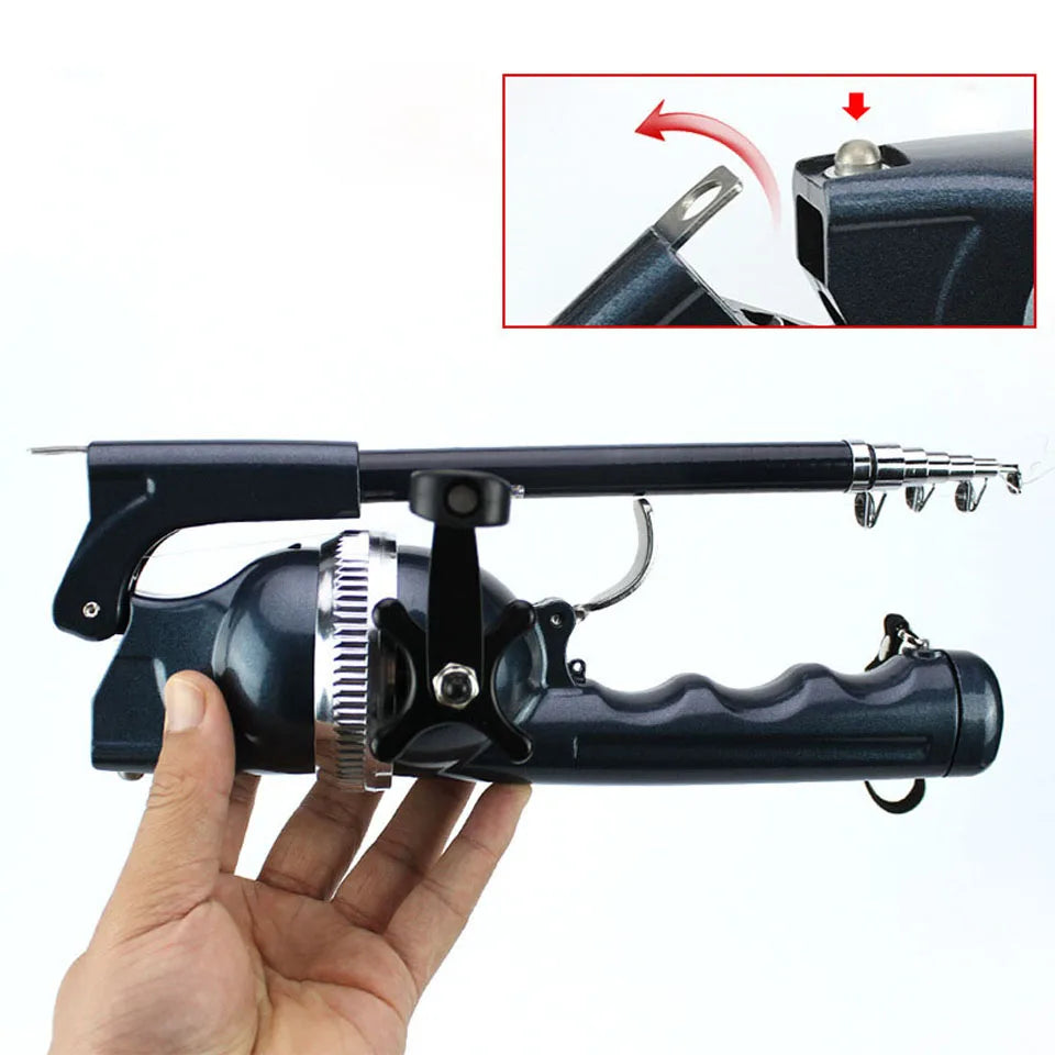Ultra-Compact Folding Fishing Rod & Reel – Ice & Travel