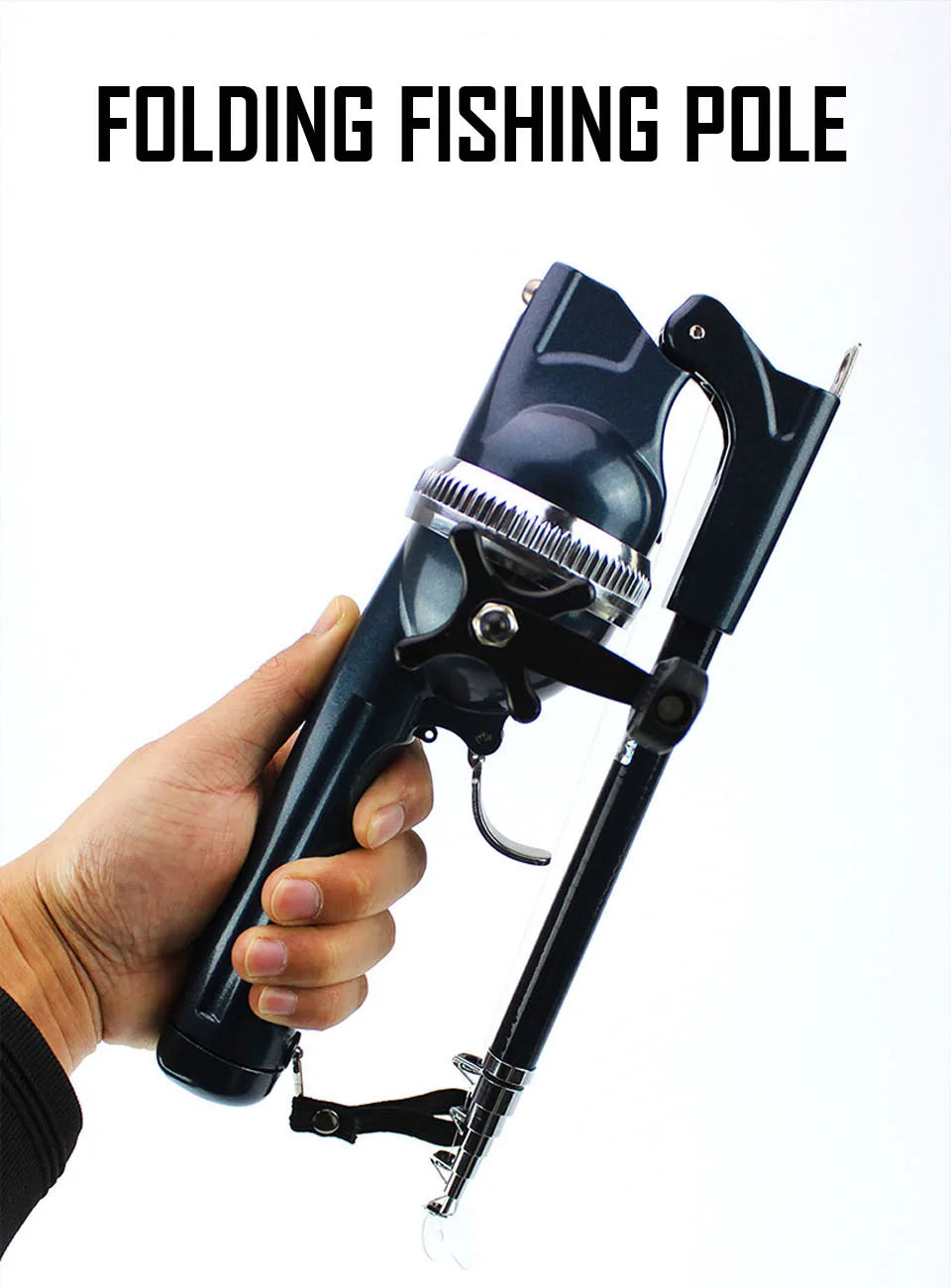Ultra-Compact Folding Fishing Rod & Reel – Ice & Travel