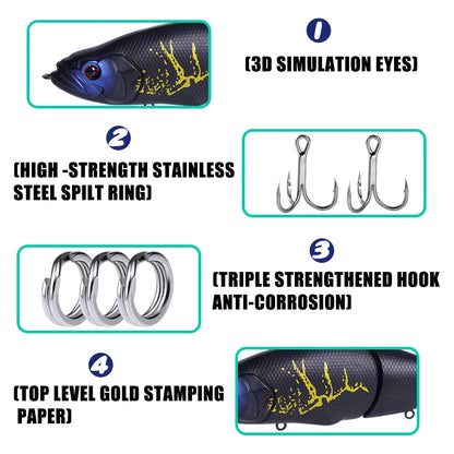 Slow Sinking Swimbait Lure 30g – Pike, Bass & Perch