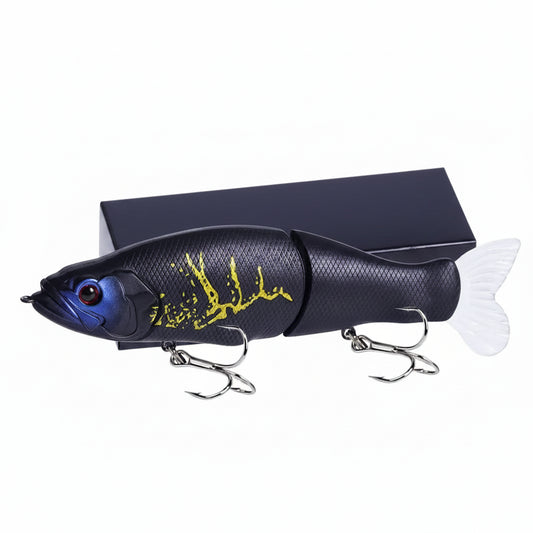 Fishing lure with SAMOLLA packaging on a white background