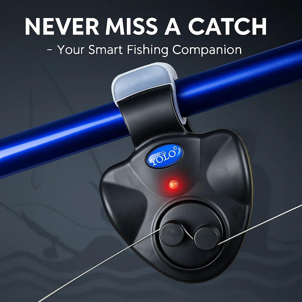 Electronic Fishing Bite Alarm – LED + Loud Siren